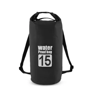 Mochila/Saco Seco para Natação - 15L Preto
