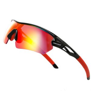 Óculos de Ciclismo - Vermelho Preto