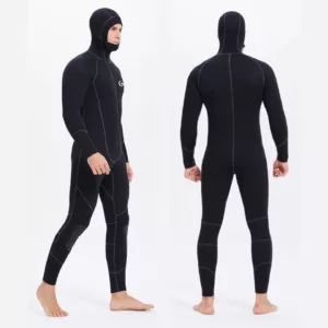 Fato de Neoprene com Capuz para Homem e Zíper Frontal
