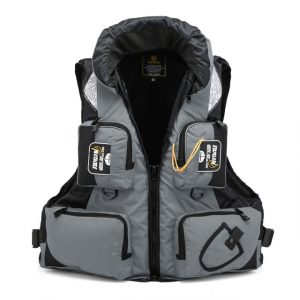 Colete Salva-vidas para Caiaque Kayak Life Jacket Buoyancy Aid - Cinza, XGG