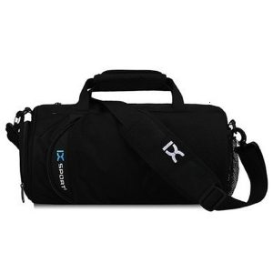Bolsa de ginásio com compartimento para calçado - Preto Grande