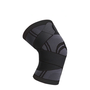Suporte para Joelho para Corrida, Caminhada e Ciclismo - Preto, M