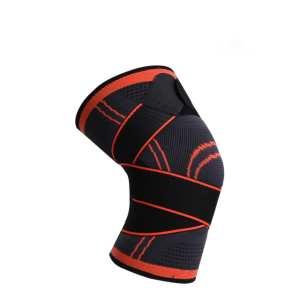 Suporte para Joelho para Corrida, Caminhada e Ciclismo - Laranja, P