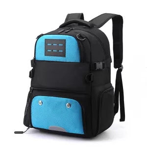 Football Backpack with Shoe Compartment - Blue