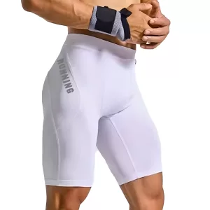 Shorts de Compressão para Treino Masculino - Branco, P