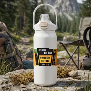 water bottle with straw, vacuum flask, stainless steel vacuum flask, outdoor water bottle